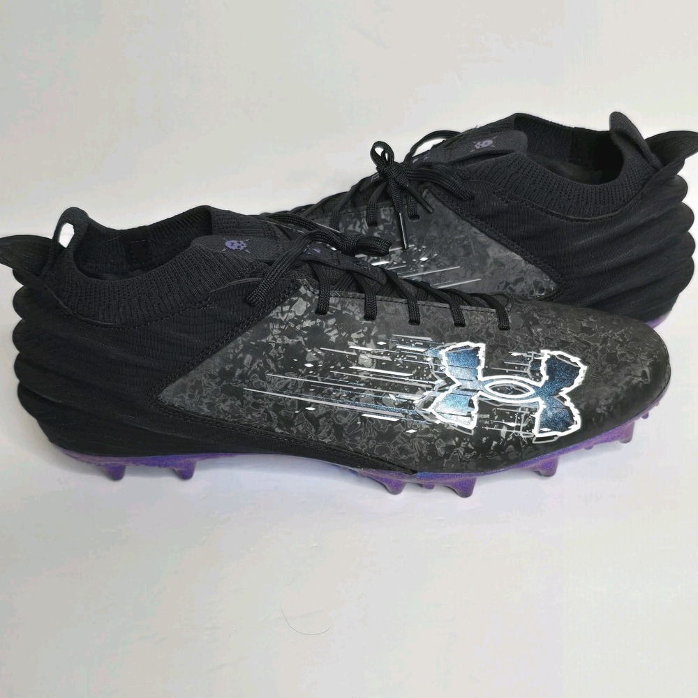 Under‎ Armour Football Cleats Blur Smoke Suede 2.0 MC Mens Sz 14 3027978-001 New